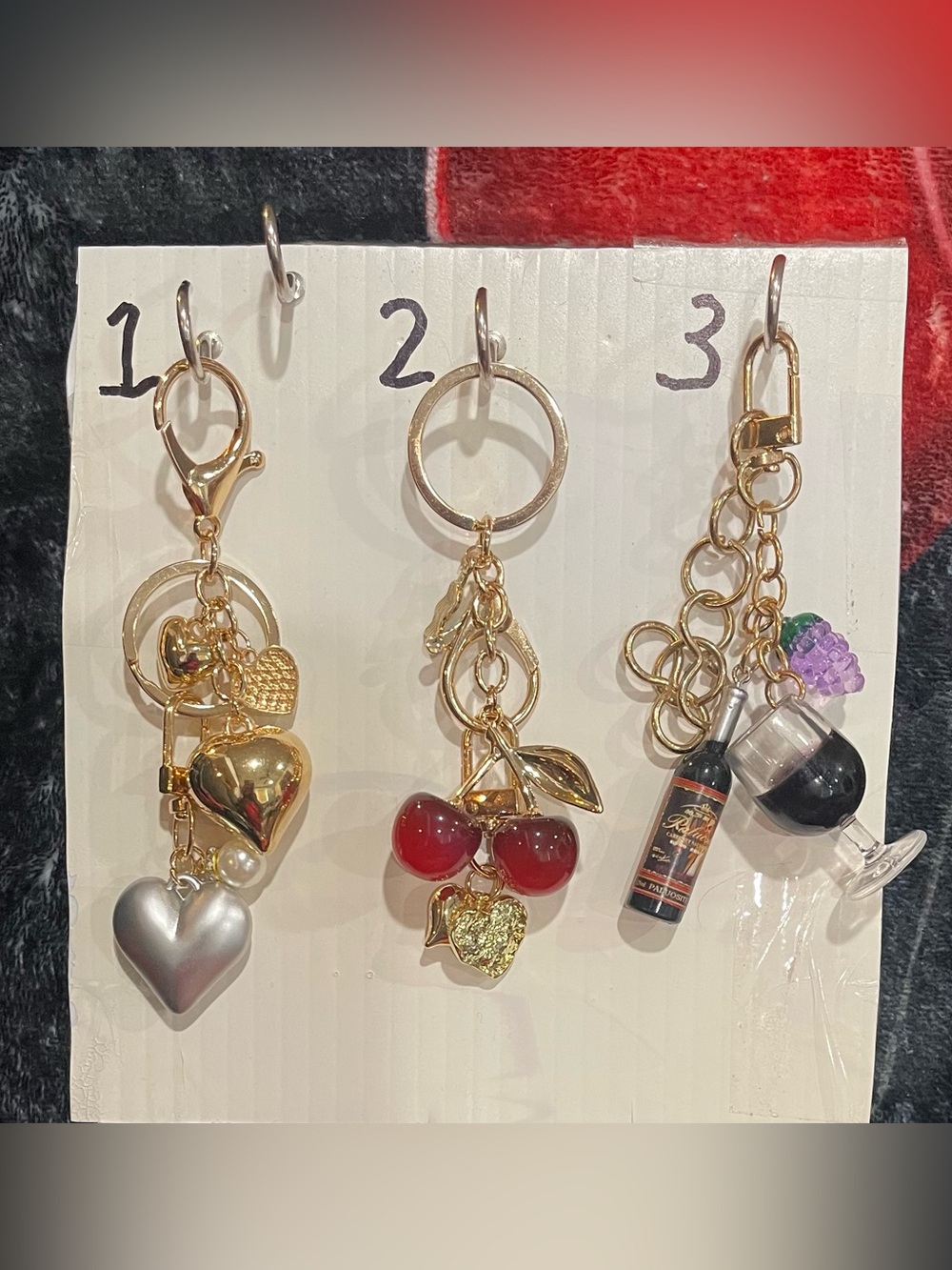 #4 Choice of 1 Bag/Key Charm with Gold or Silver Accents